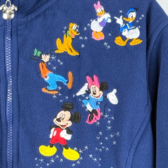 Rare 2009 Disney Bradford Exchange Embroider Fleece Jacket Mickey Pooh Princess - Picture 3 of 10